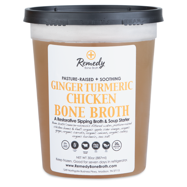 Ginger Turmeric Chicken Bone Broth